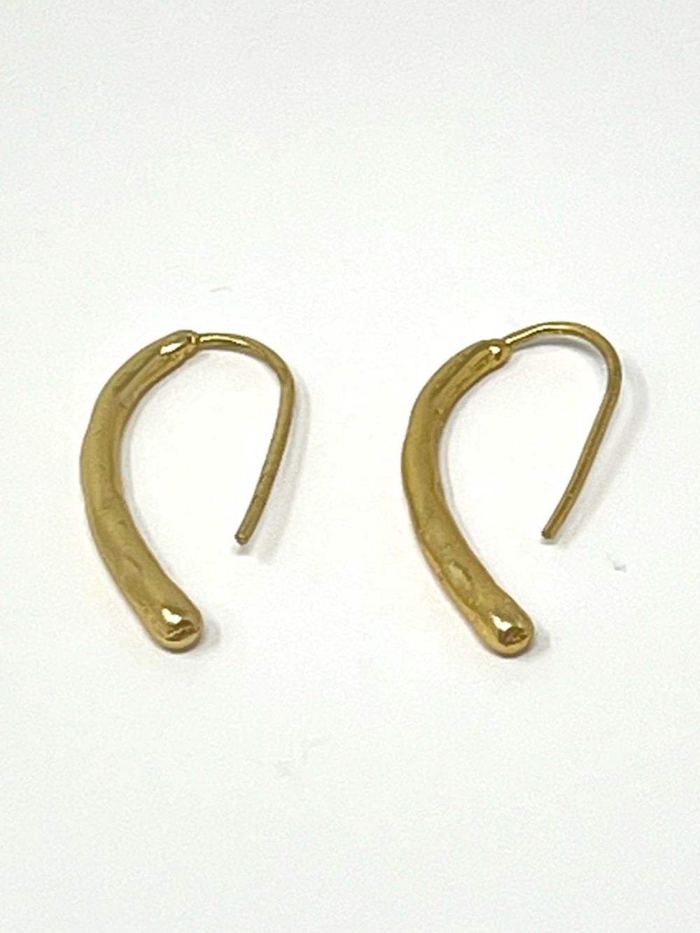 New Anthropologie Raindrop Minimalist Gold Earrings